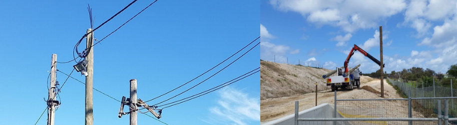 power pole install
