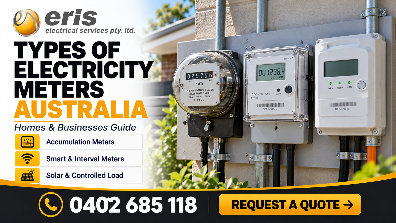 types of electricity meters in australia