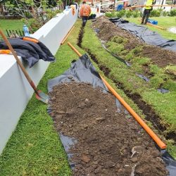Eris underground cable installation work