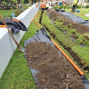 Eris underground cable installation work