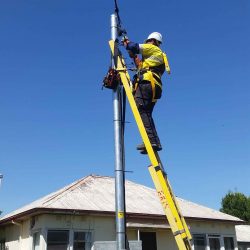 Live Power Pole Work
