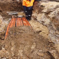 Underground cable installation