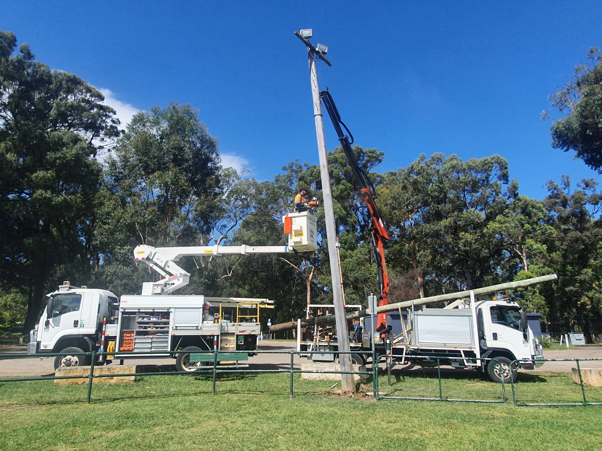 Light pole installation