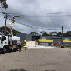 Overhead line work