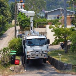 Power pole repair work by Eris