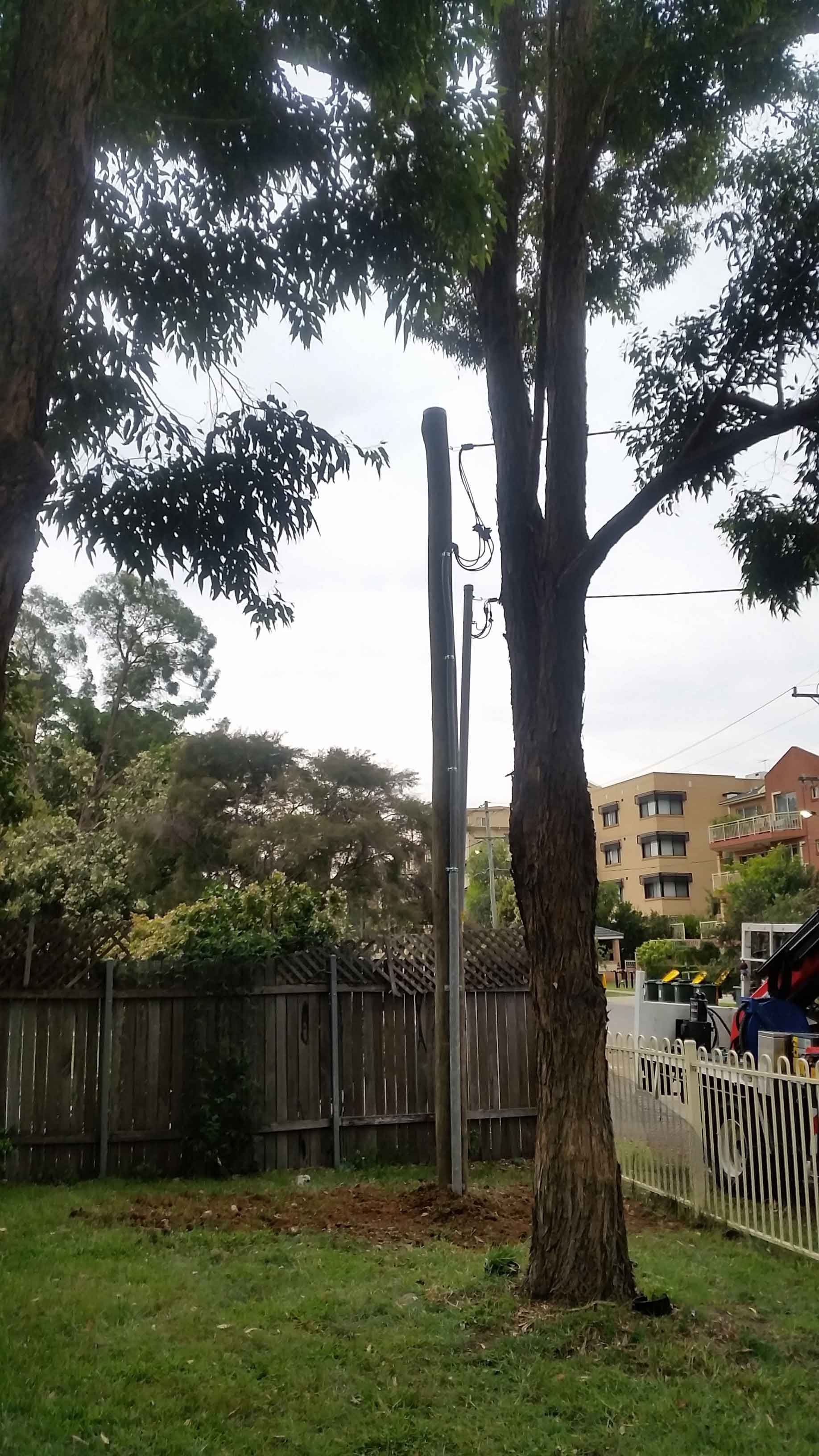 Power pole repair