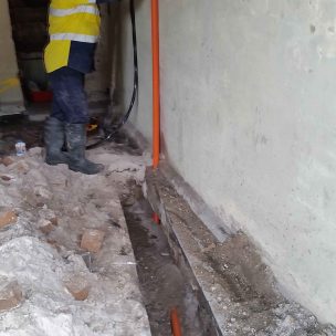 Underground line work